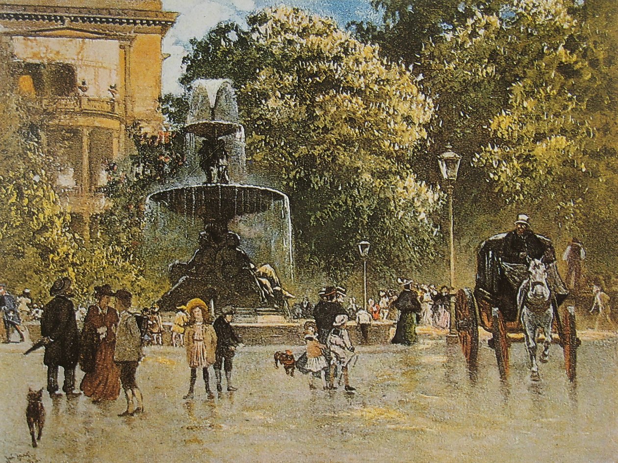 Kemperplatz, stary Berlin, 1889? autorstwa Julius Jacob