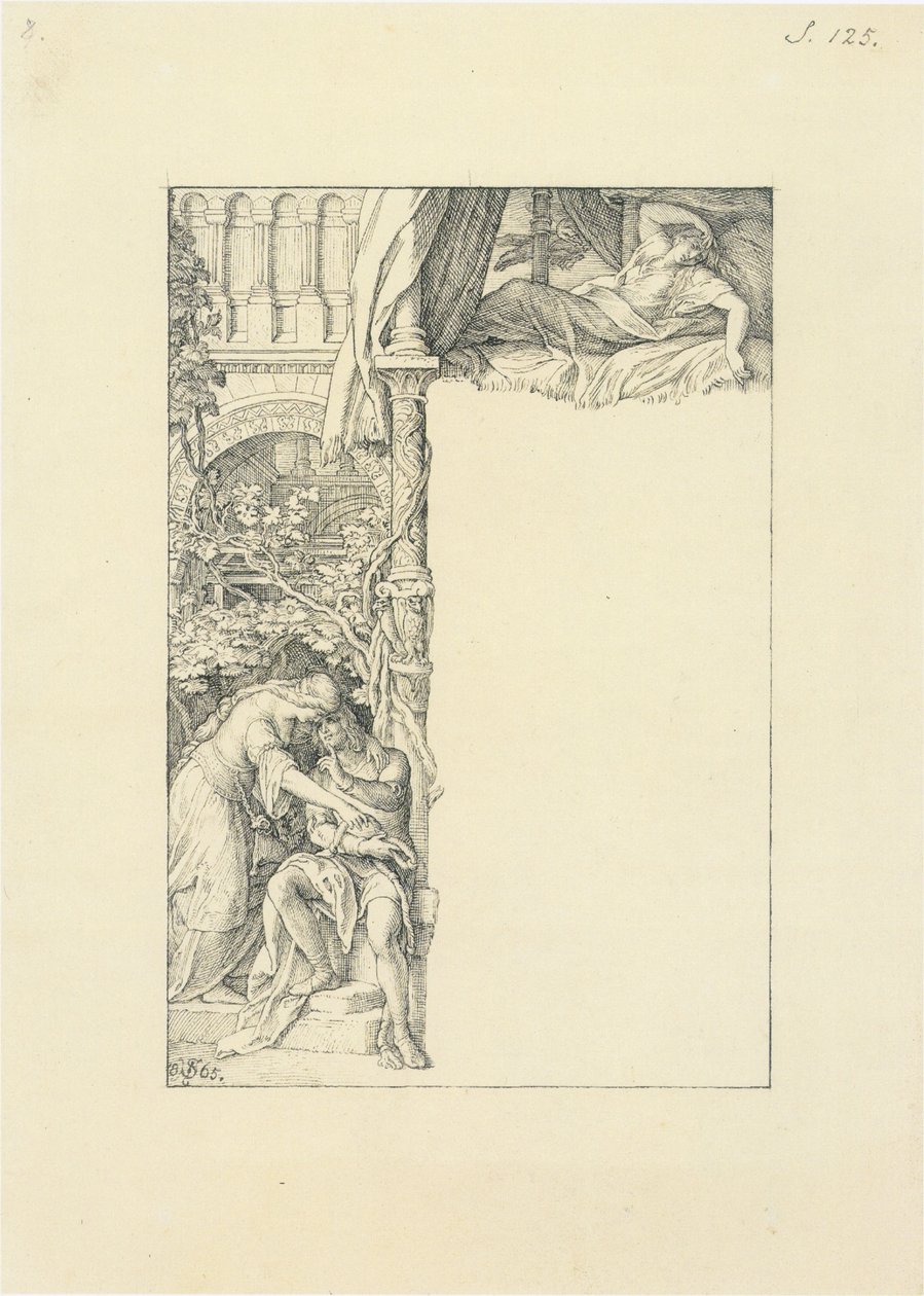 Darowizna pasa autorstwa Julius Schnorr von Carolsfeld