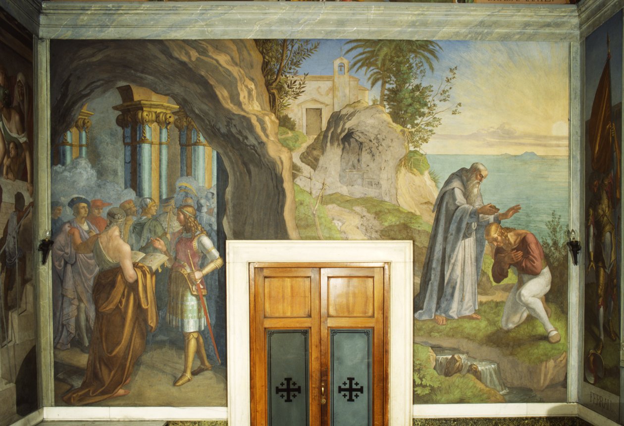 Opowieść o Ruggiero autorstwa Julius Schnorr von Carolsfeld