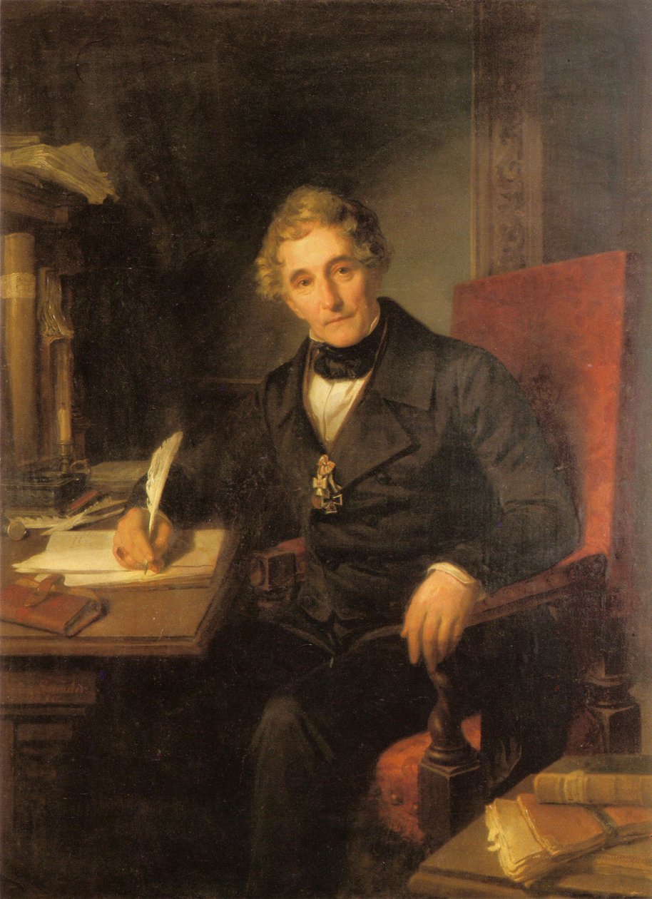 Portret Heinricha Andreasa de Cuvry (1785-1869) autorstwa Julius Schrader