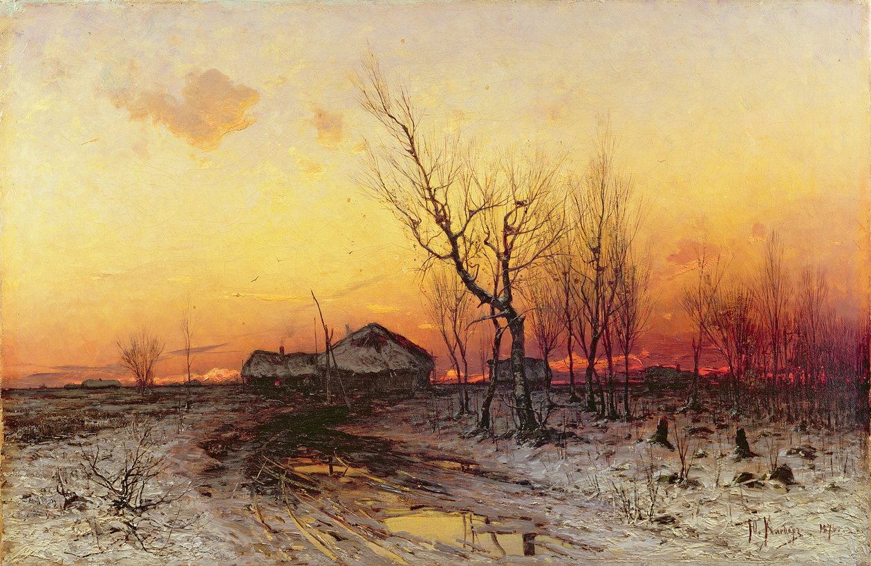 Zimowy krajobraz autorstwa Julius Sergius von Klever