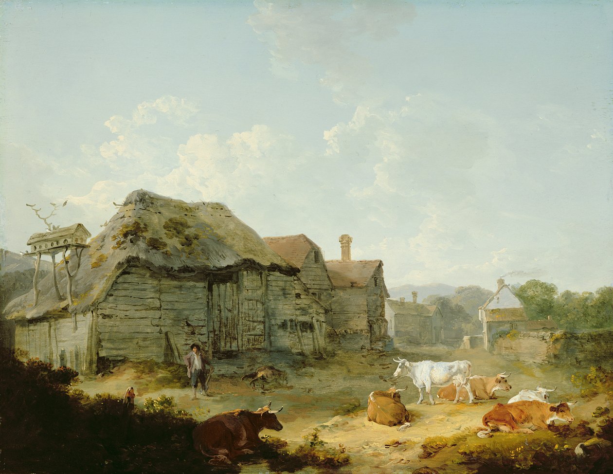 Gospodarstwo, Otford, Kent autorstwa Julius Caesar Ibbetson