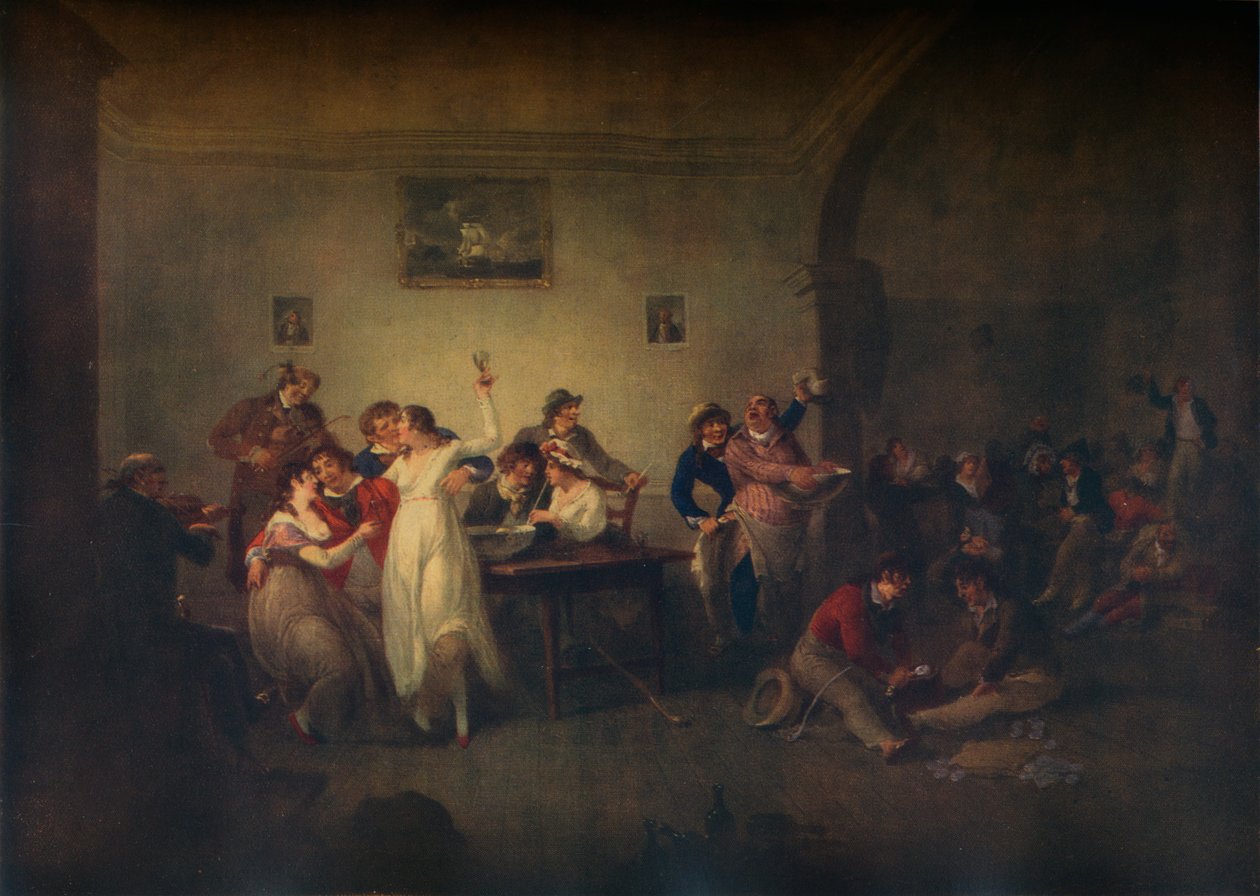 Powrót niezamężnych marynarzy, ok. 1800 r autorstwa Julius Caesar Ibbetson