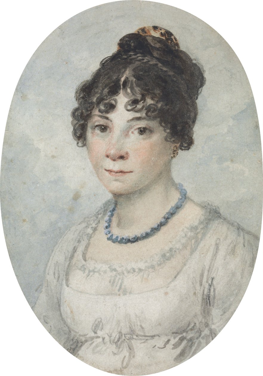 Portret damy, zwanej Bellą Ibbetson, drugiej żony artysty autorstwa Julius Caesar Ibbetson