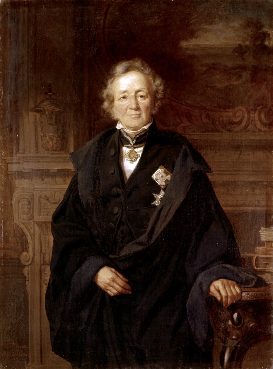 Leopold von Ranke : Portret 1868 (olej) autorstwa Julius Friedrich Anton Schrader