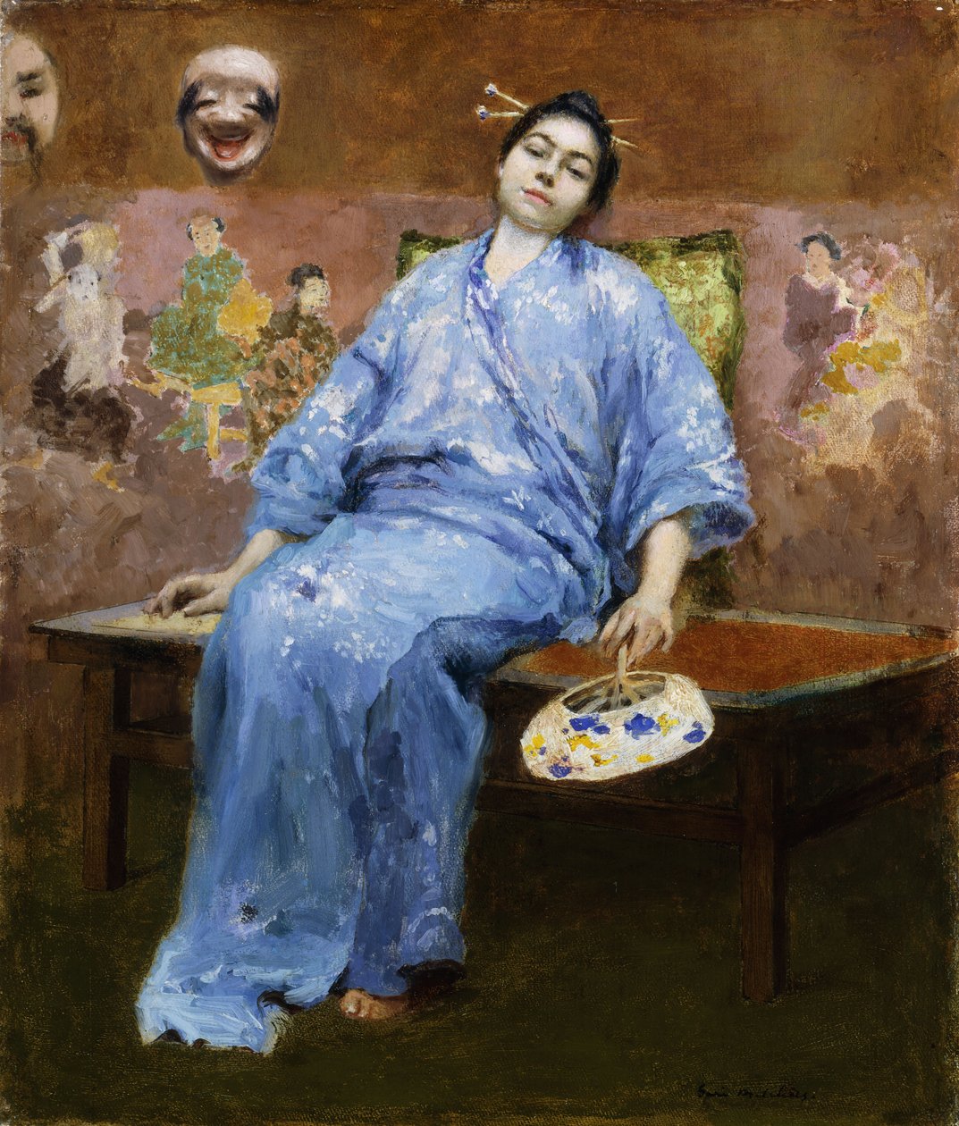 Gejsza w spoczynku autorstwa Julius Gari Melchers
