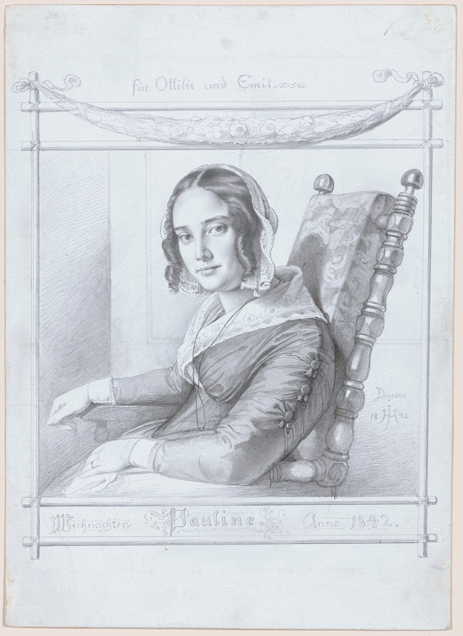 Paulina, Żona Artysty autorstwa Julius Hubner
