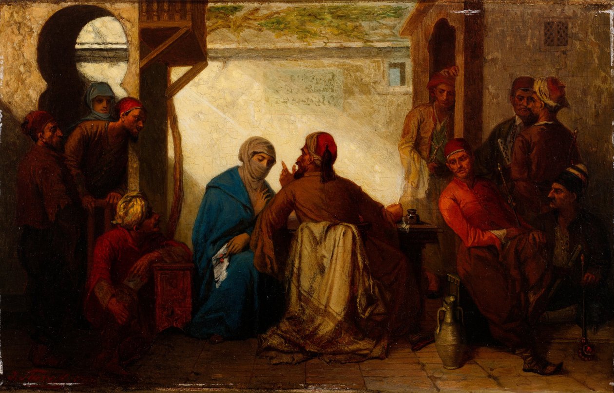 Skryba, druga połowa XIX wieku. autorstwa Julius Joseph Gaspard Starck