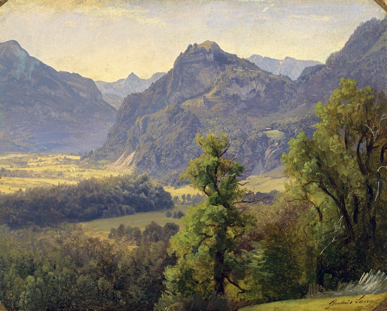 Dolina Inn w pobliżu Brannenburg autorstwa Julius Lange