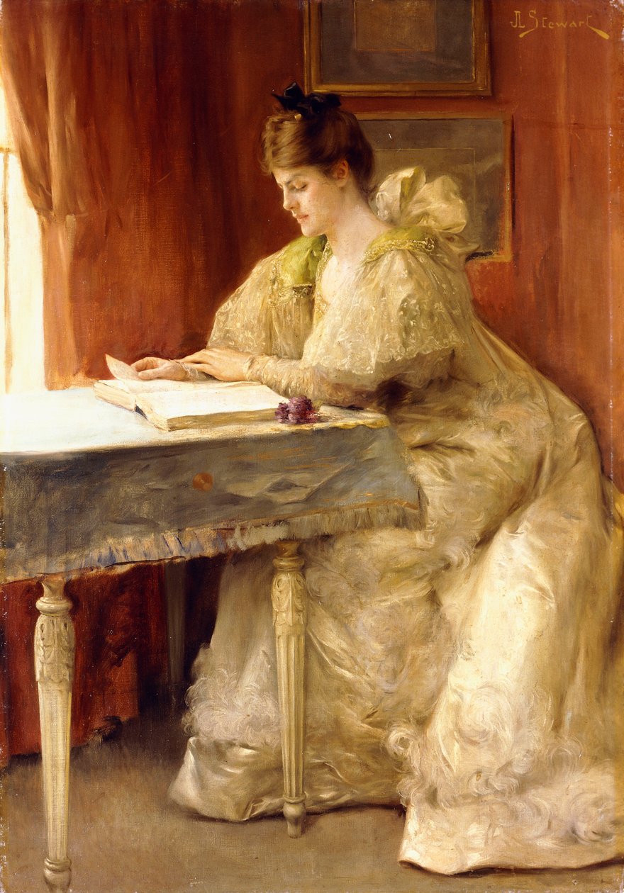 Portret damy, autorstwa Julius Leblanc Stewart