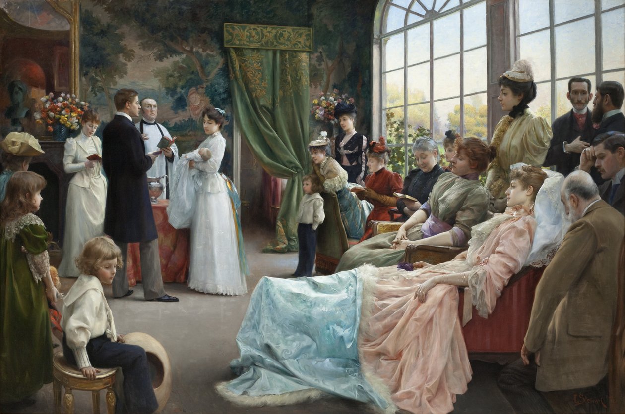 Chrzest, 1892 autorstwa Julius Leblanc Stewart