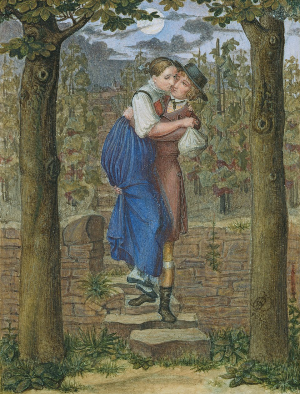 Hermann i Dorothea, 1828 autorstwa Julius Oldach