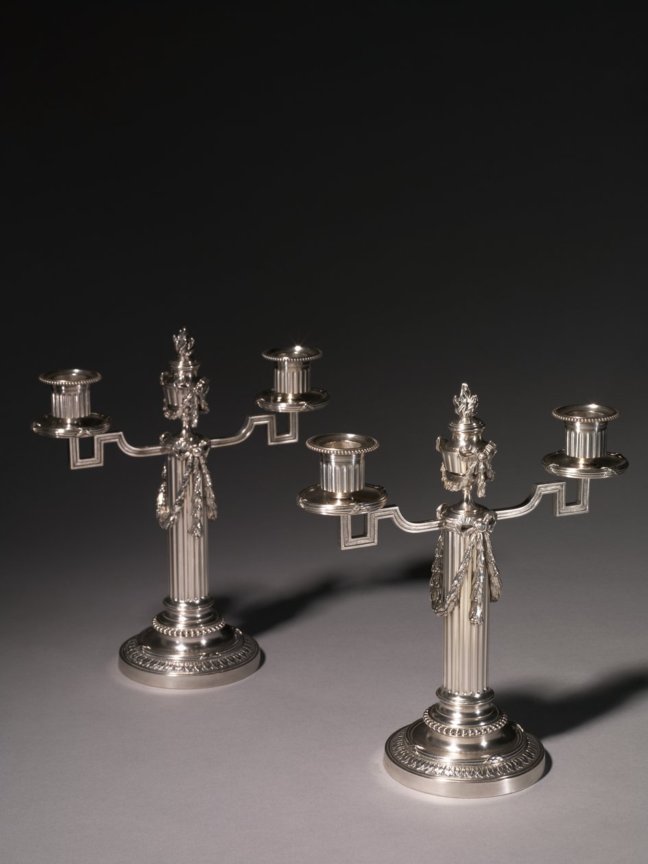 Kandelabr firmy Peter Carl Fabergé autorstwa Julius Rappoport