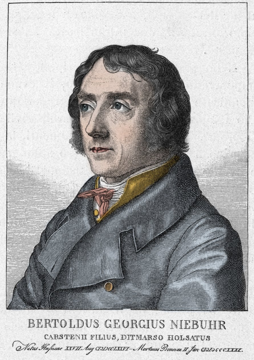 Barthold Georg Niebuhr 1776 - 1831, niemiecki historyk - Portret Bartholda Georga Niebuhra Niemiecki historyk (Kopenhaga autorstwa Julius Schnorr von Carolsfeld