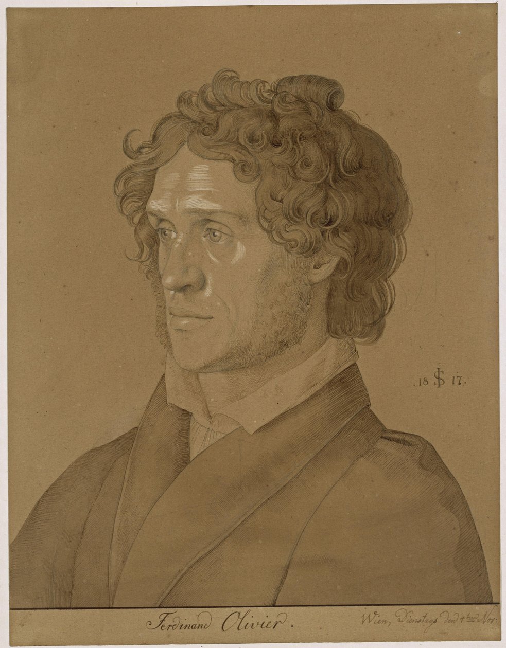 Portret Ferdinanda Oliviera autorstwa Julius Schnorr von Carolsfeld