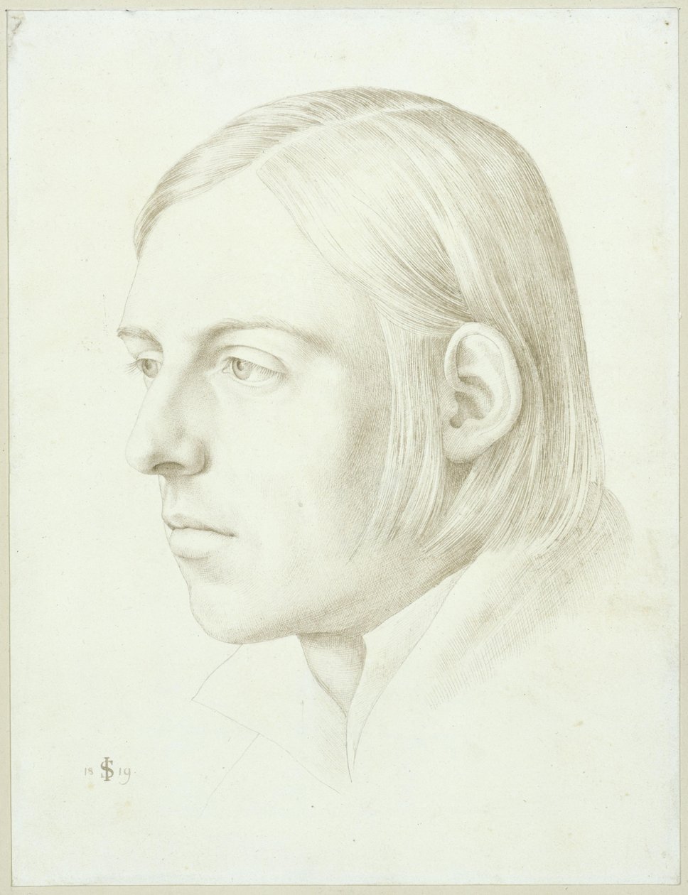 Portret Scheffera von Leonardshoffa autorstwa Julius Schnorr von Carolsfeld