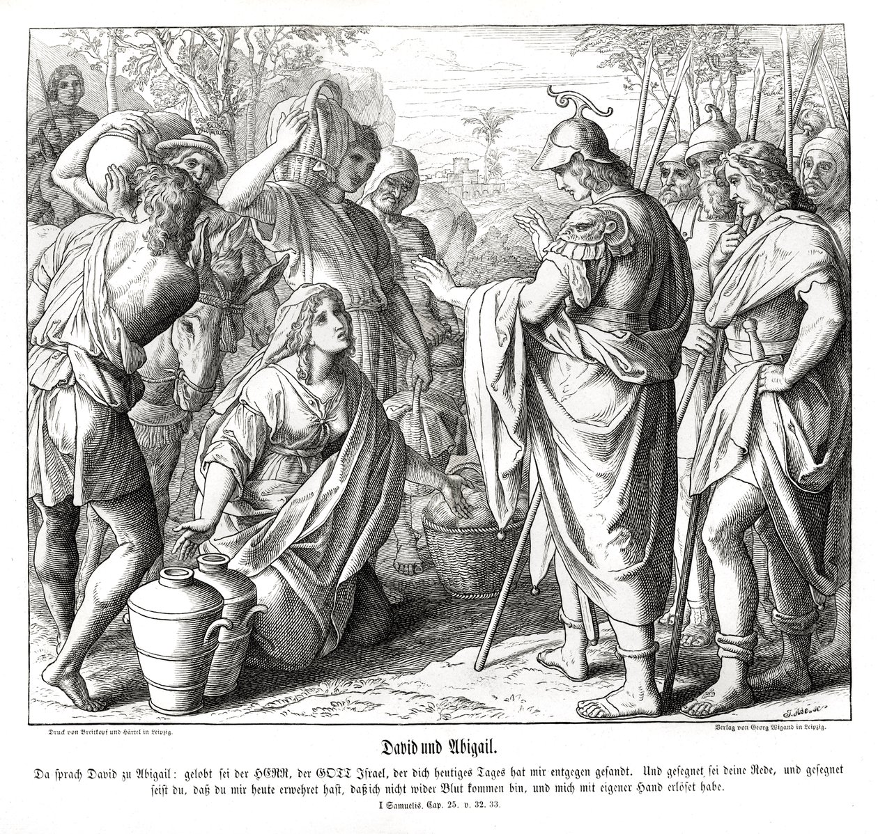 Dawid i Abigail autorstwa Julius Schnorr von Carolsfeld
