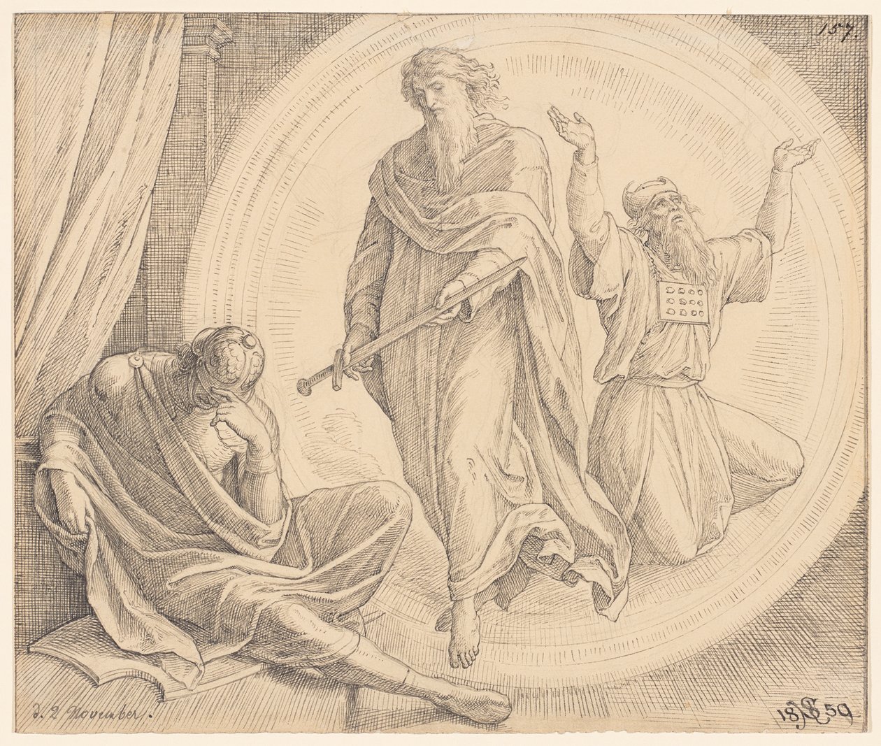 Juda Machabeusz ujrzał wizję autorstwa Julius Schnorr von Carolsfeld