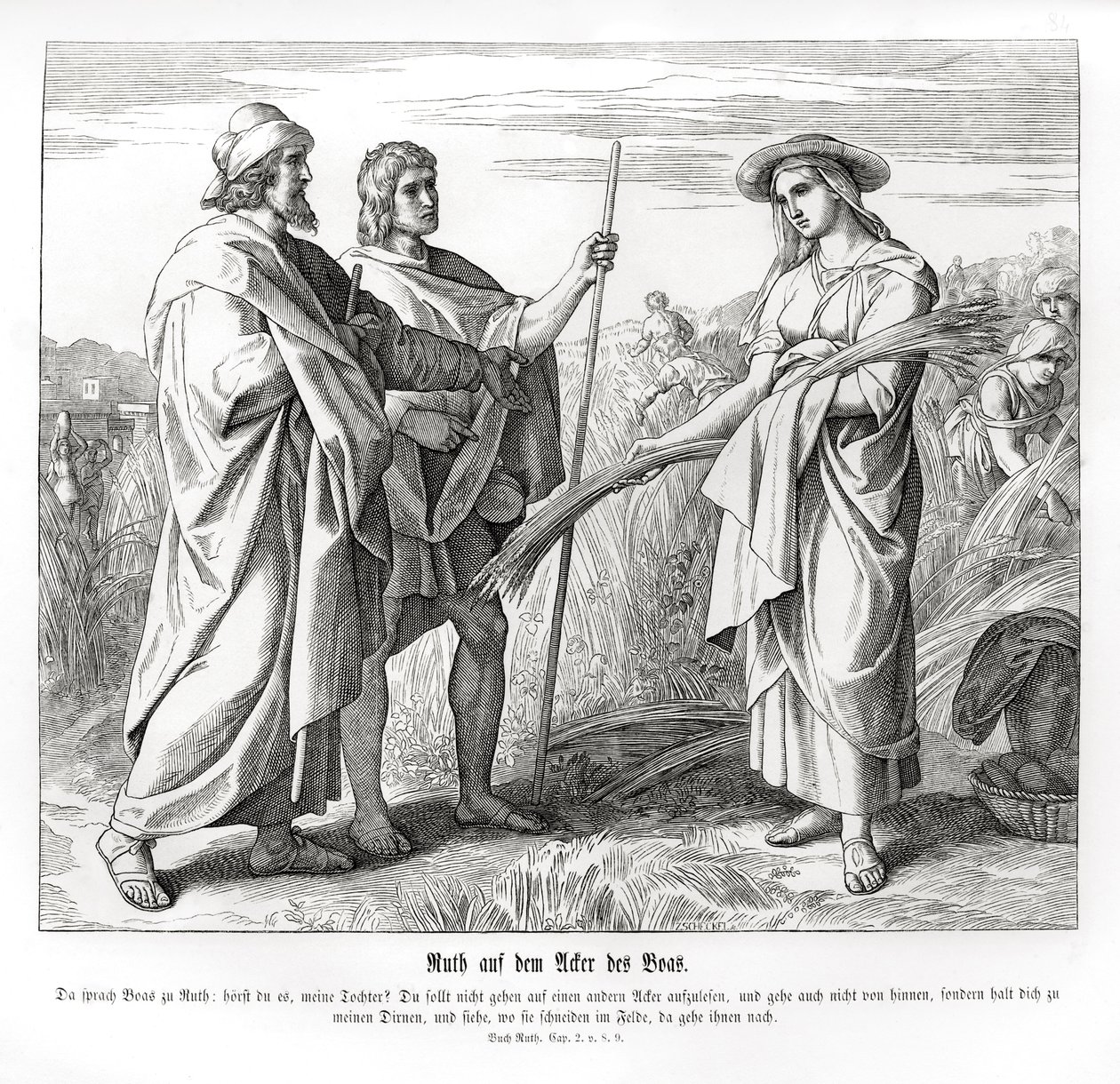 Rut na polach Booza, Rut autorstwa Julius Schnorr von Carolsfeld
