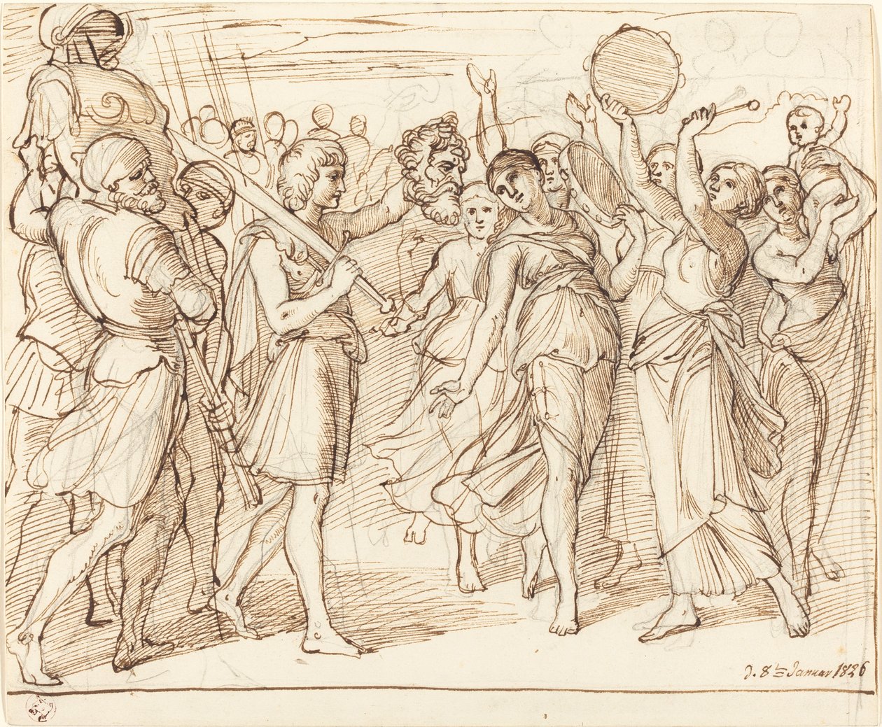 Triumf Dawida autorstwa Julius Schnorr von Carolsfeld