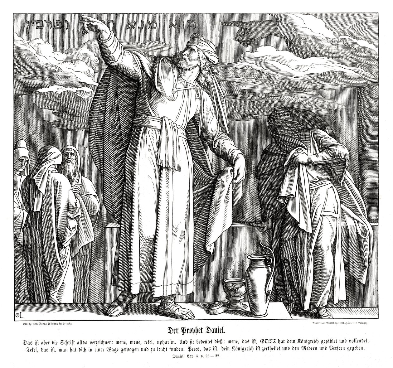 Prorok Daniel autorstwa Julius Schnorr von Carolsfeld