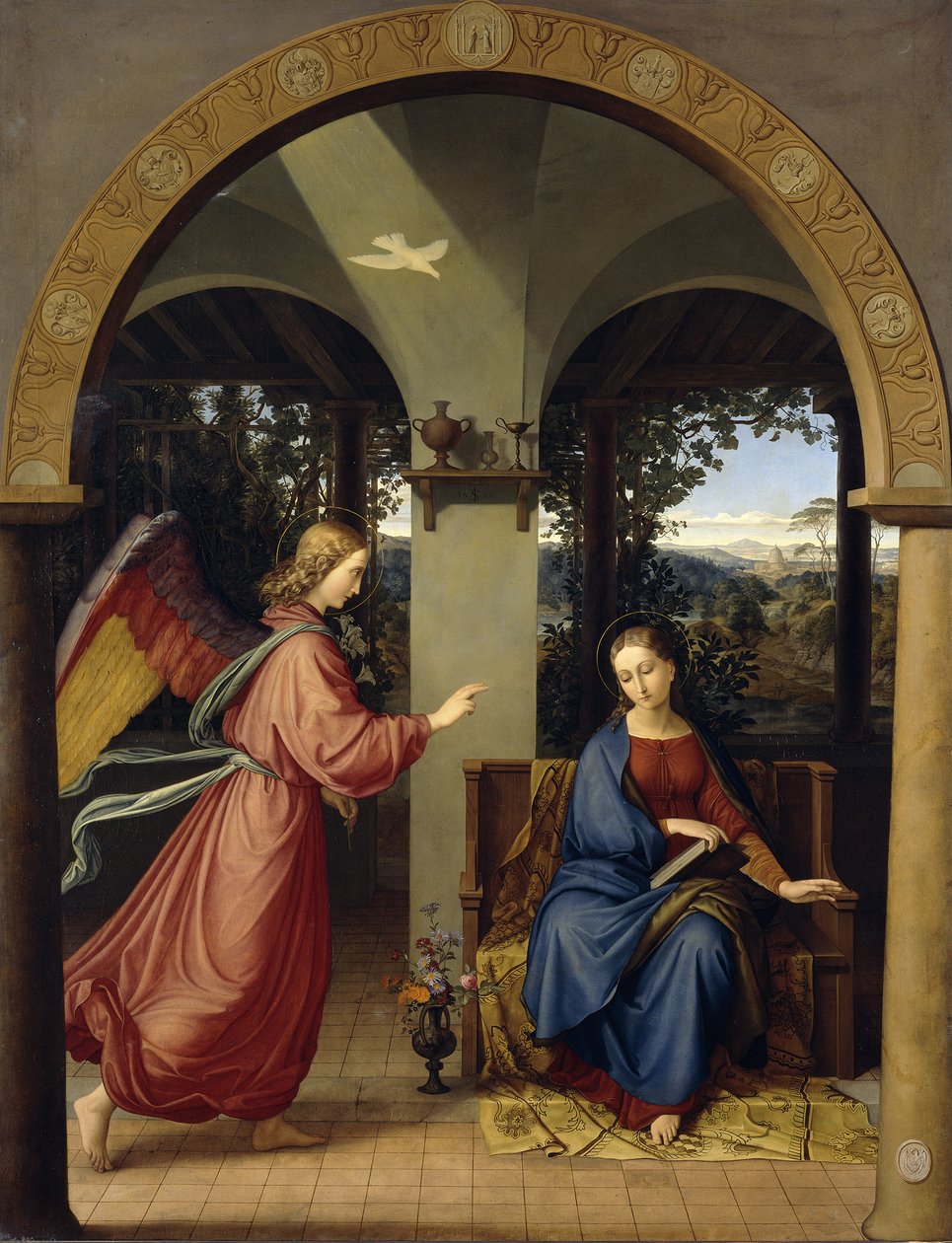 Zwiastowanie autorstwa Julius Schnorr von Carolsfeld