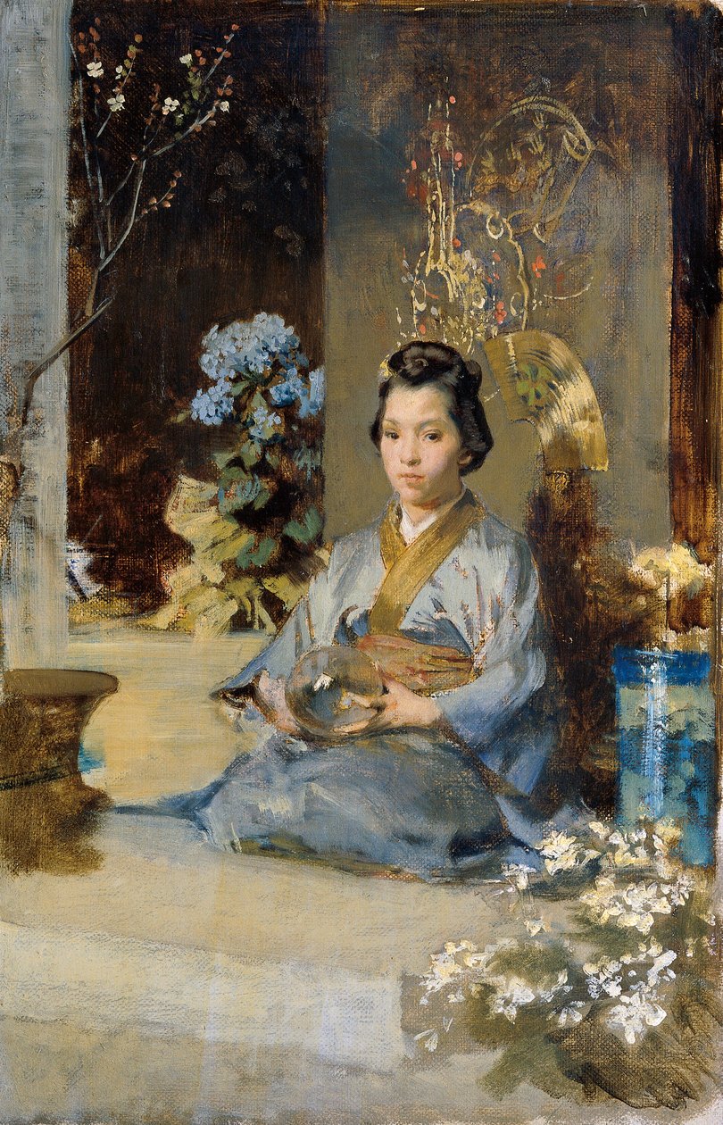 Japonka w pokoju autorstwa Julius Victor Berger