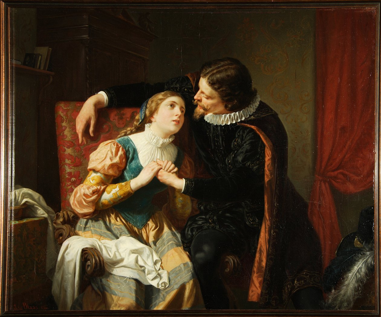 Egmont i Klärchen autorstwa Julius von Blaas