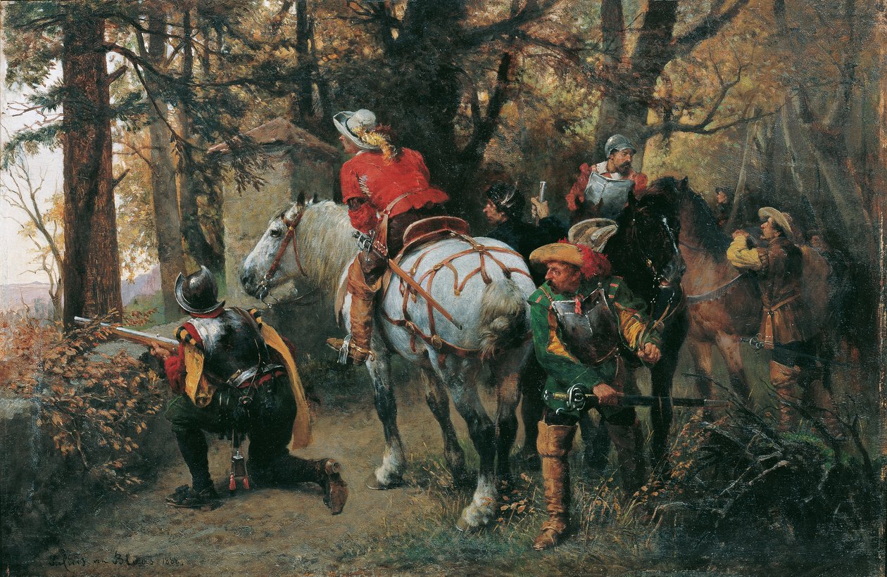 rozpoznanie wroga autorstwa Julius von Blaas d. Ä.
