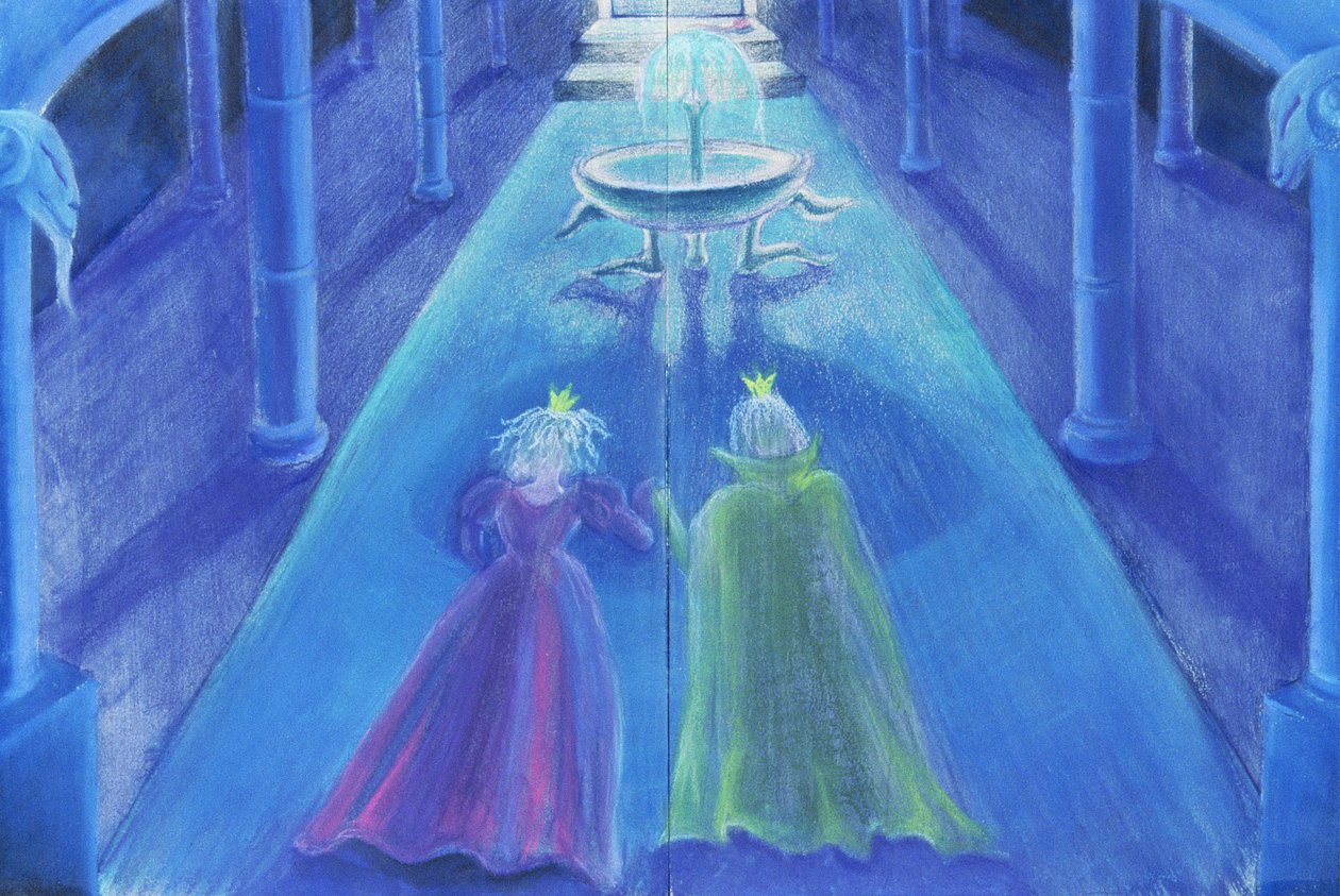 Frog Prince Happily Ever After (pastel olejny i kolor na papierze) autorstwa Jung Sook Nam