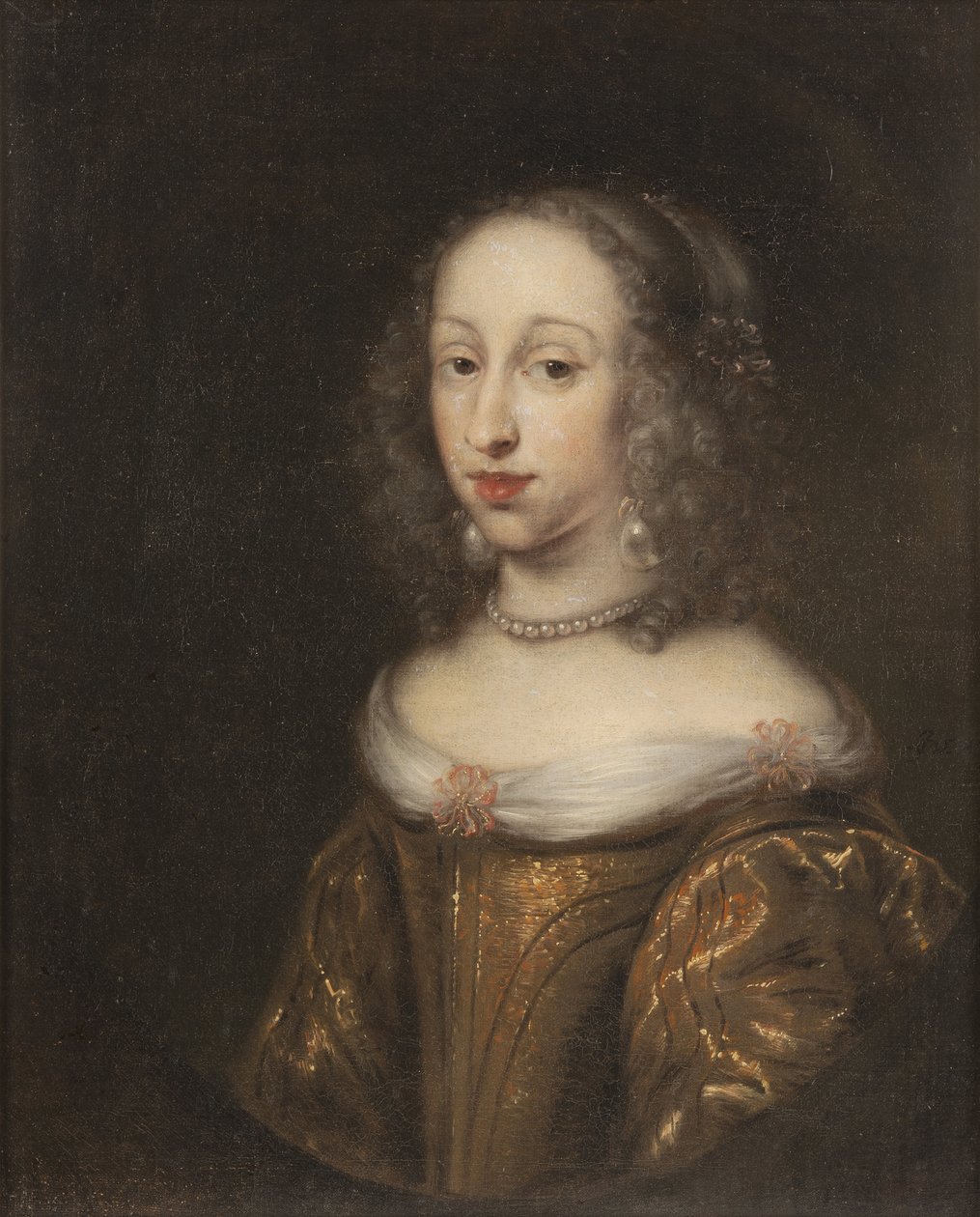 Princesse Anne Dorothee de Holstein Gottorp - Portret księżniczki Anny Dorothei z Holstein-Gottorp (1640-1713), autorstwa Ovens, Juergen (1623-1678). Olej na płótnie. Wymiar : 69x57 cm. Muzeum Narodowe w Sztokholmie autorstwa Jürgen Ovens