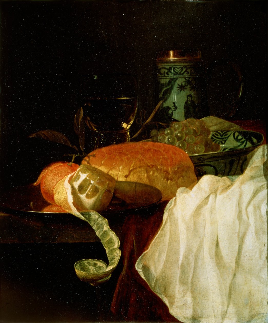 „Owoce, chleb i wino”, XVII wiek. autorstwa Juriaen van Streeck