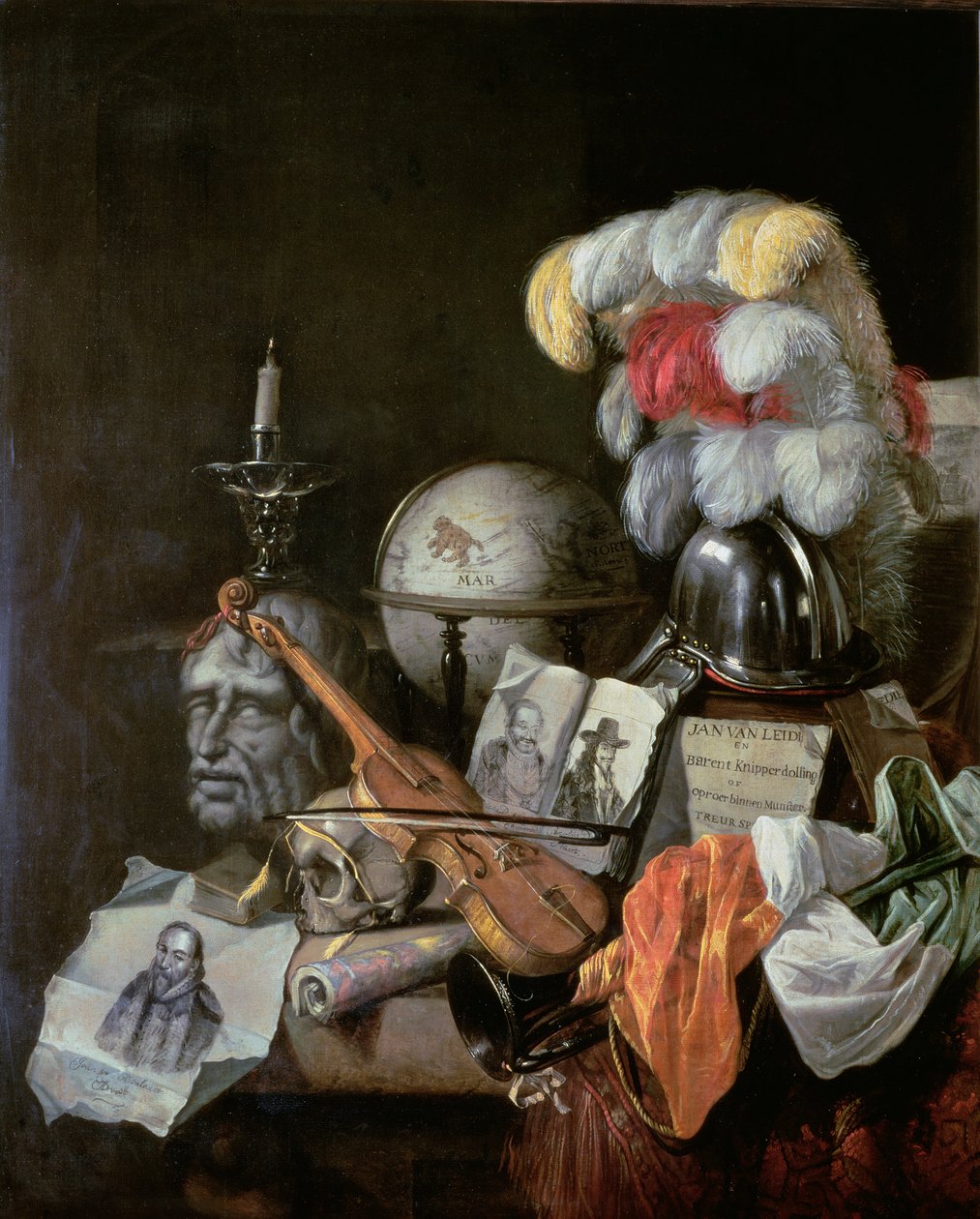 Vanitas (olej na płótnie) autorstwa Jurian van Streeck or Streek