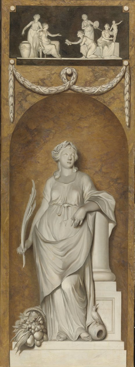 Malowana ściana wisząca z pokojem autorstwa Jurriaan Andriessen (signed by artist)