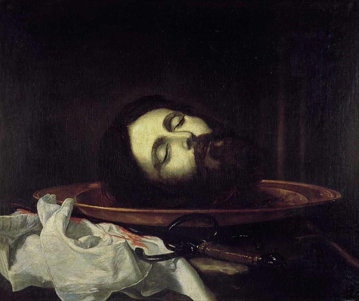 Głowa św. Jana Chrzciciela autorstwa Jusepe de Ribera