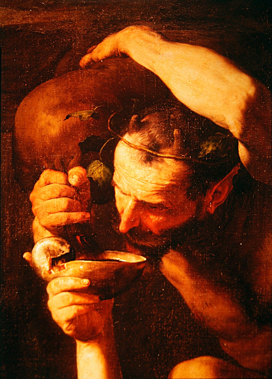 Fragment Pijanego Silena, 1626 (detal 434193) autorstwa Jusepe de Ribera