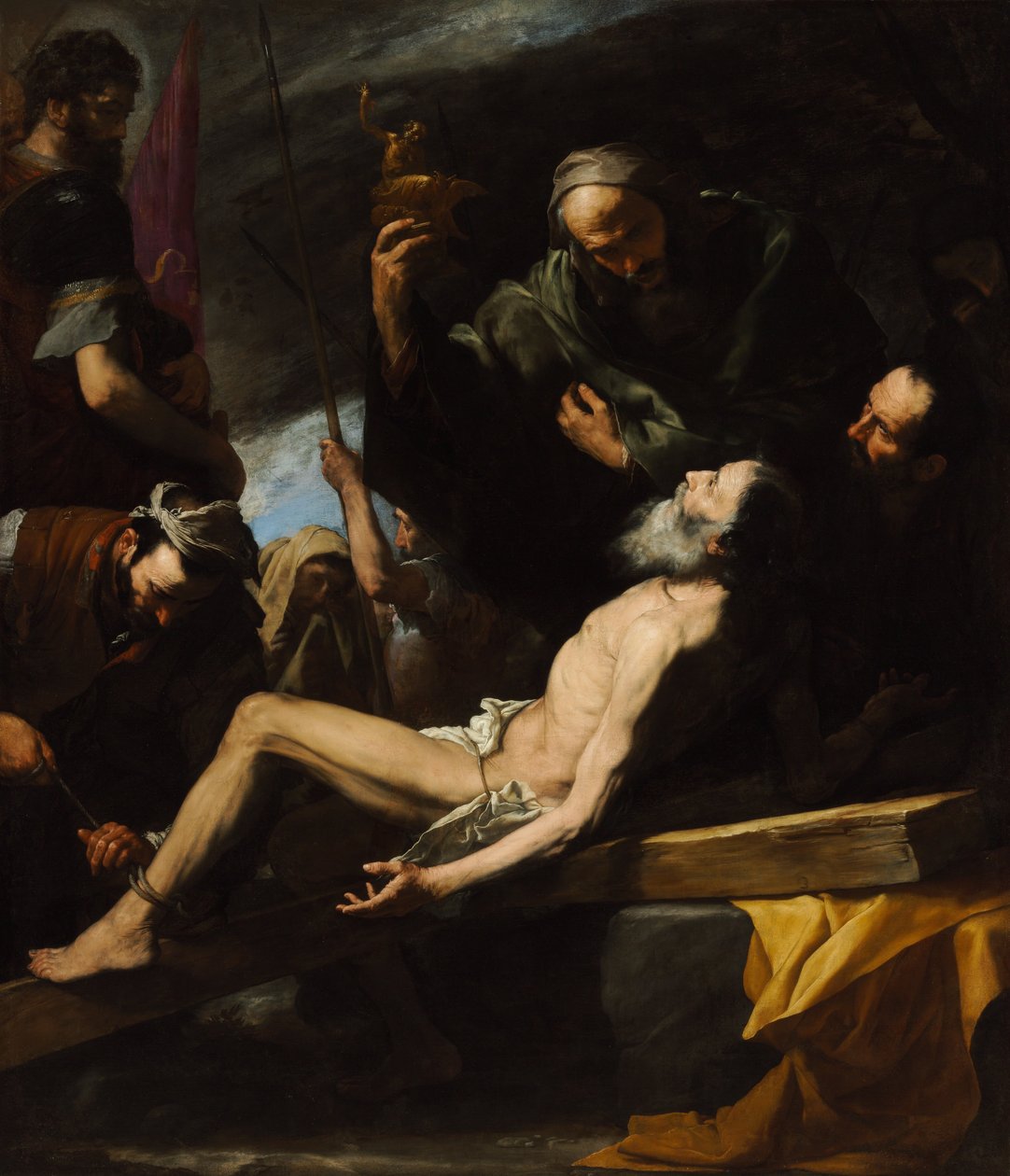 Męczeństwo św. Andrzeja (Muzeum Sztuk Pięknych w Budapeszcie, 1628. Olej na płótnie, 209 x 183 cm) .jpg autorstwa Jusepe de Ribera