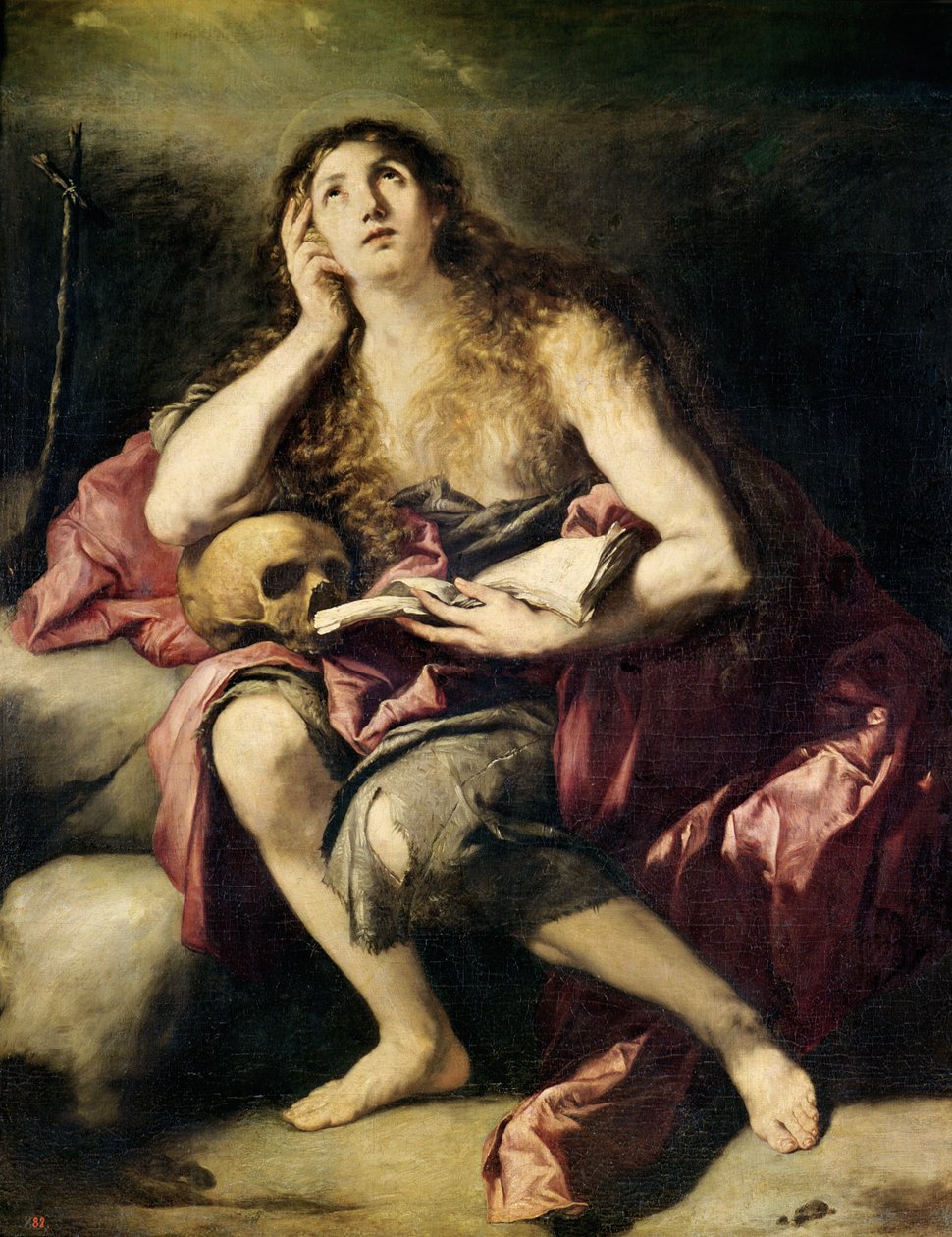 Magdalena pokutująca autorstwa Jusepe de Ribera
