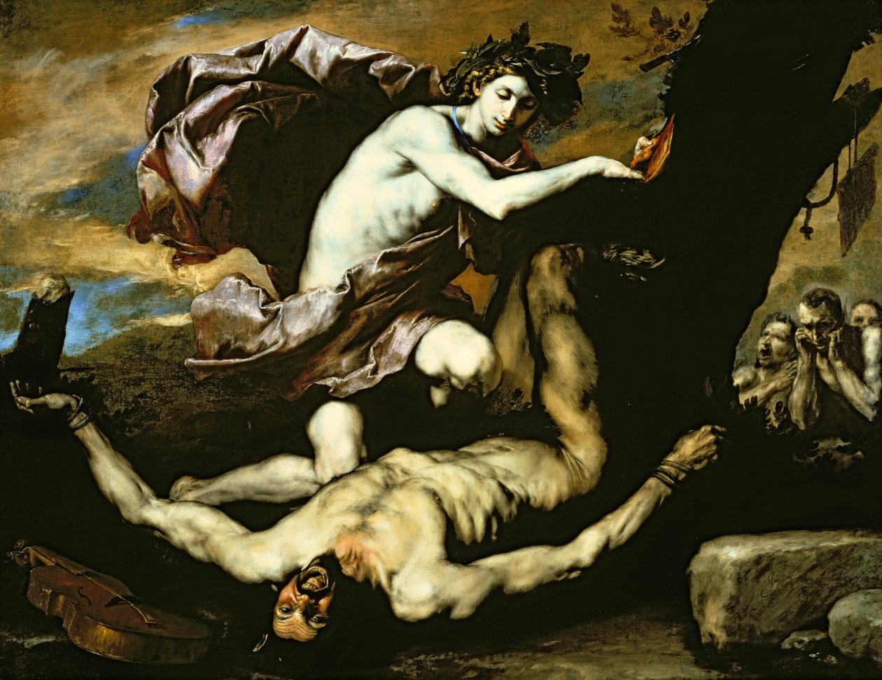 Apollo i Marsjasz autorstwa Jusepe de (1591 1652) Ribera