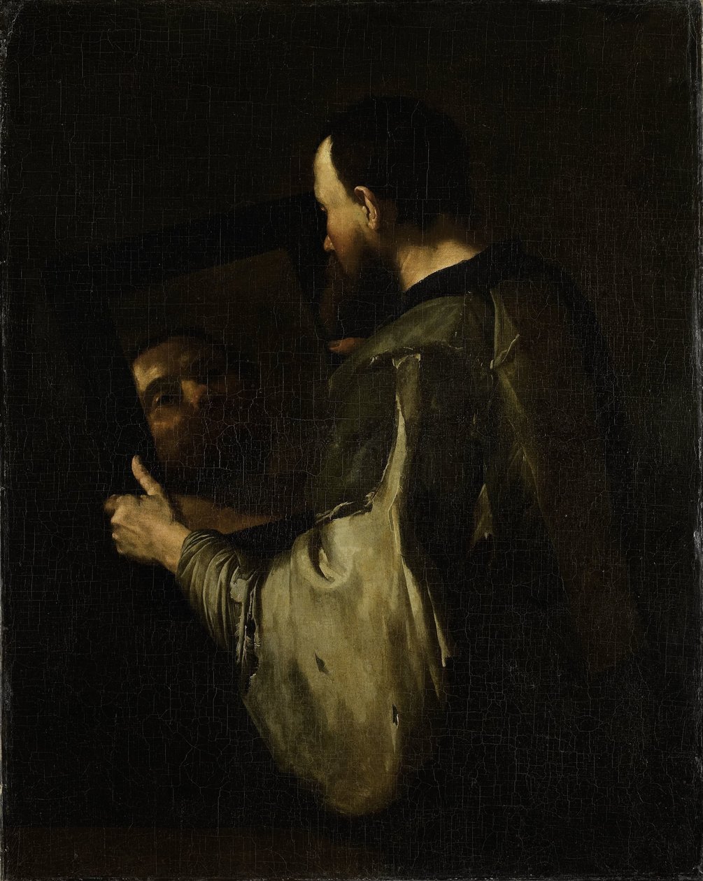 Filozof z lustrem autorstwa Jusepe de Ribera (copy after)