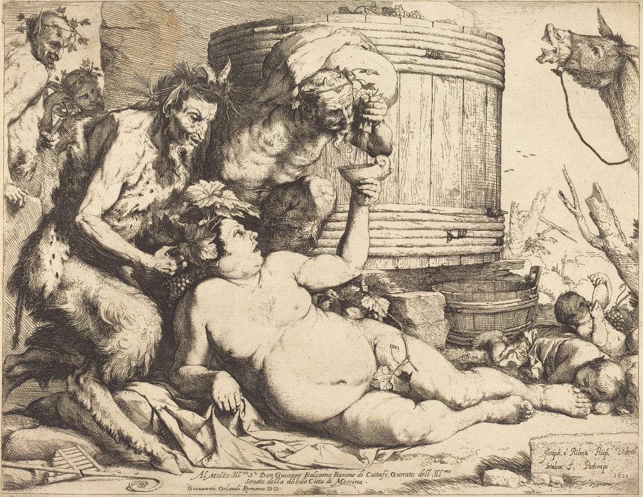 Pijany Silenus autorstwa Jusepe de Ribera