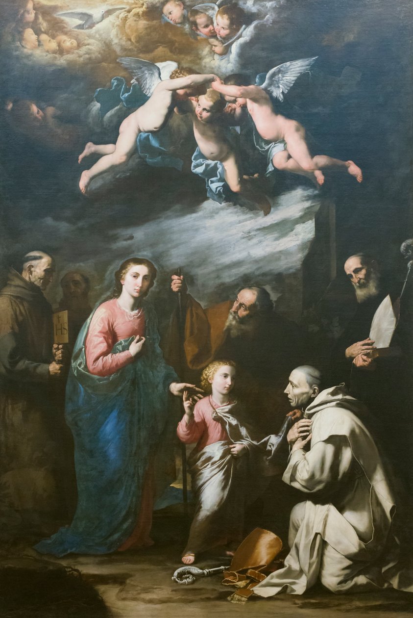 Ziemska trójca z wiecznym ojcem autorstwa Jusepe de Ribera