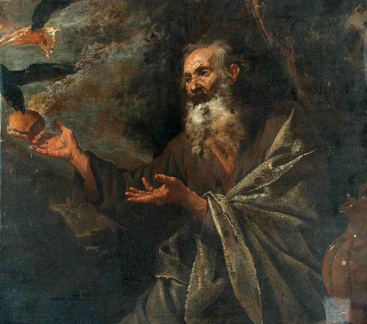 Eliasz nakarmiony przez kruki autorstwa Jusepe de Ribera