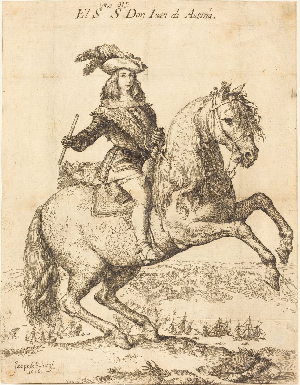 Portret jeździecki Don Juana z Austrii autorstwa Jusepe de Ribera