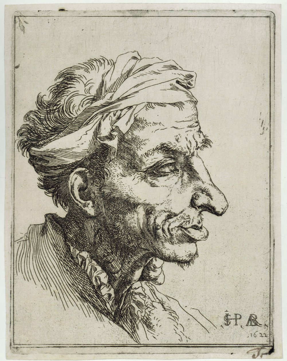 Mała groteskowa głowa autorstwa Jusepe de Ribera