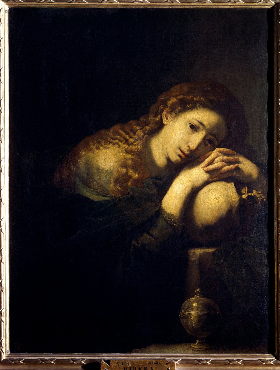 Magdalena pokutująca. Obraz Jose de Ribera dit il Spagnoletto „Hiszpański” (1591-1652) autorstwa Jusepe de Ribera