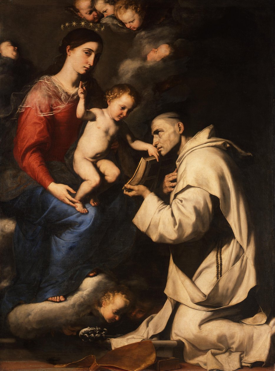 Maryja z Dzieciątkiem i św. Bruno autorstwa Jusepe de Ribera