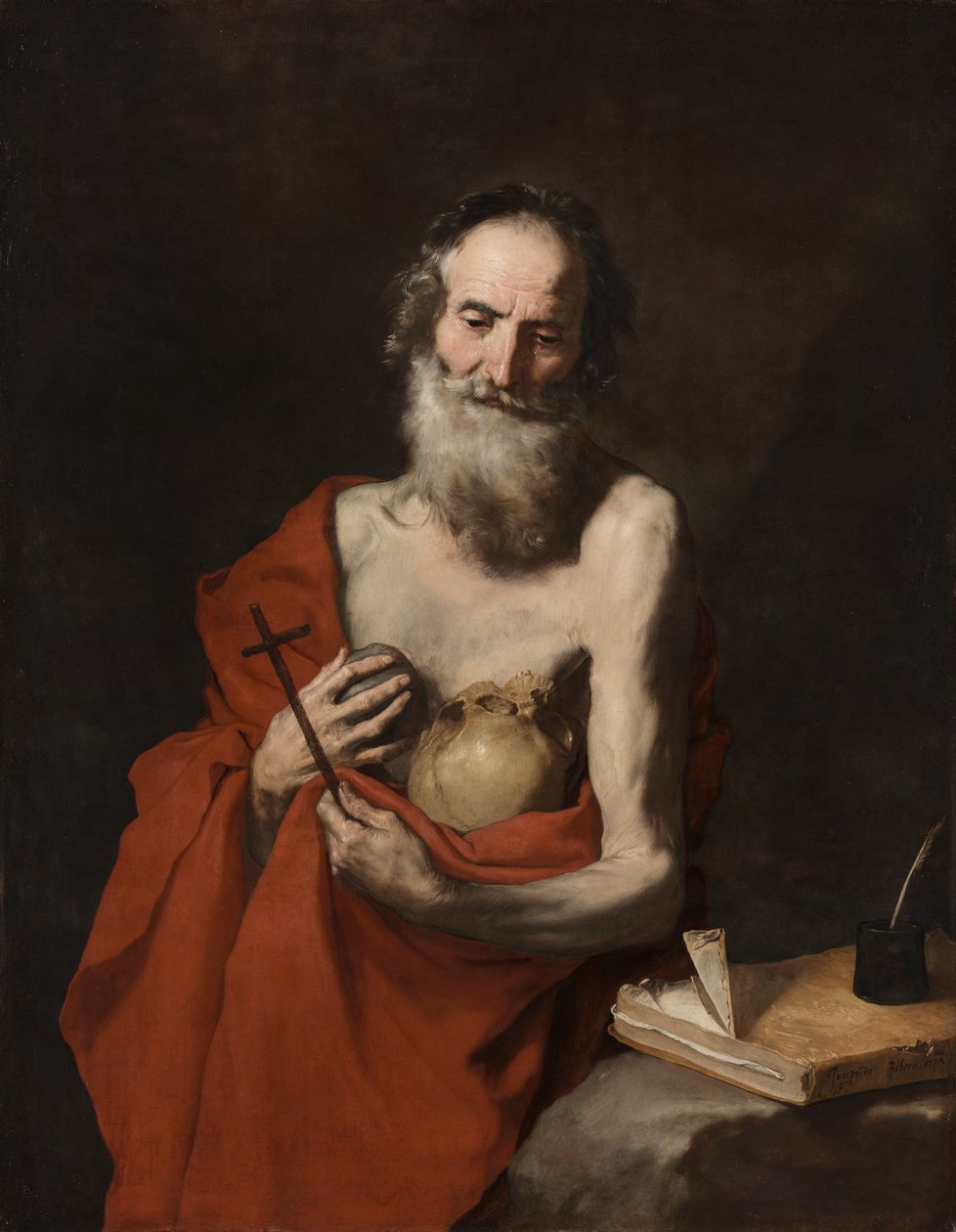 Święty Hieronim autorstwa Jusepe de Ribera