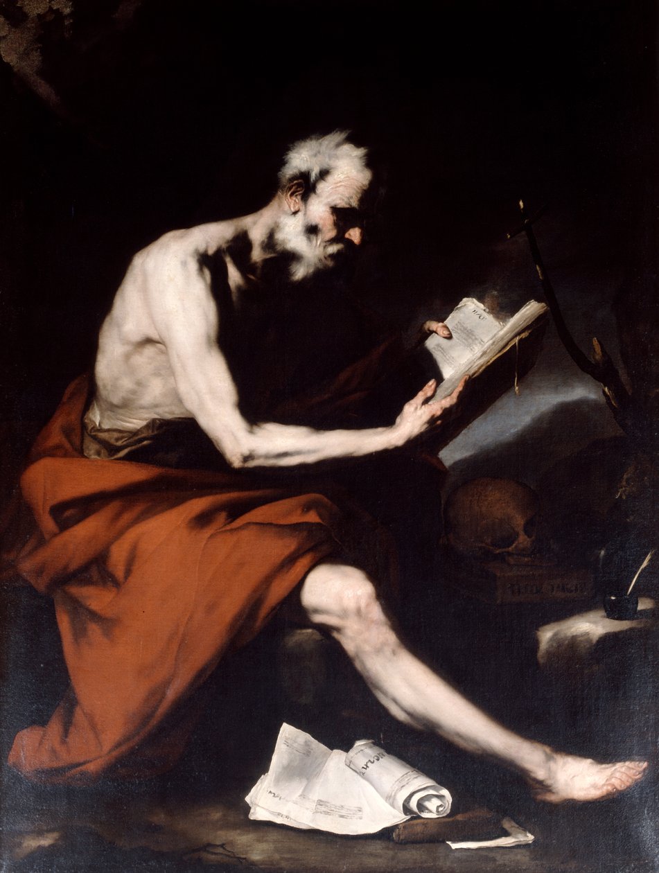 Święty Hieronim, XVII wiek autorstwa Jusepe de Ribera