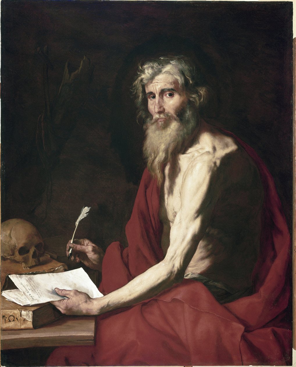 Obraz św. Hieronima przedstawiający Jusepe autorstwa Jusepe de Ribera
